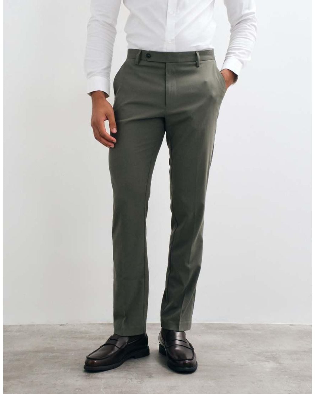 ASOS Green Slim Suit Trousers for men