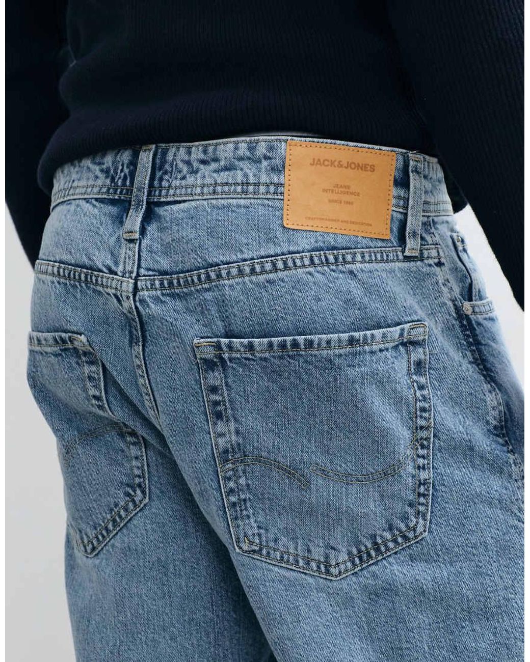 Jack & Jones Blue Eddie Loose Fit Jeans for men