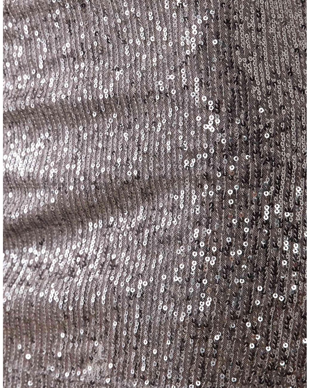 ASOS White Allover Sequin Micro Mini Skort