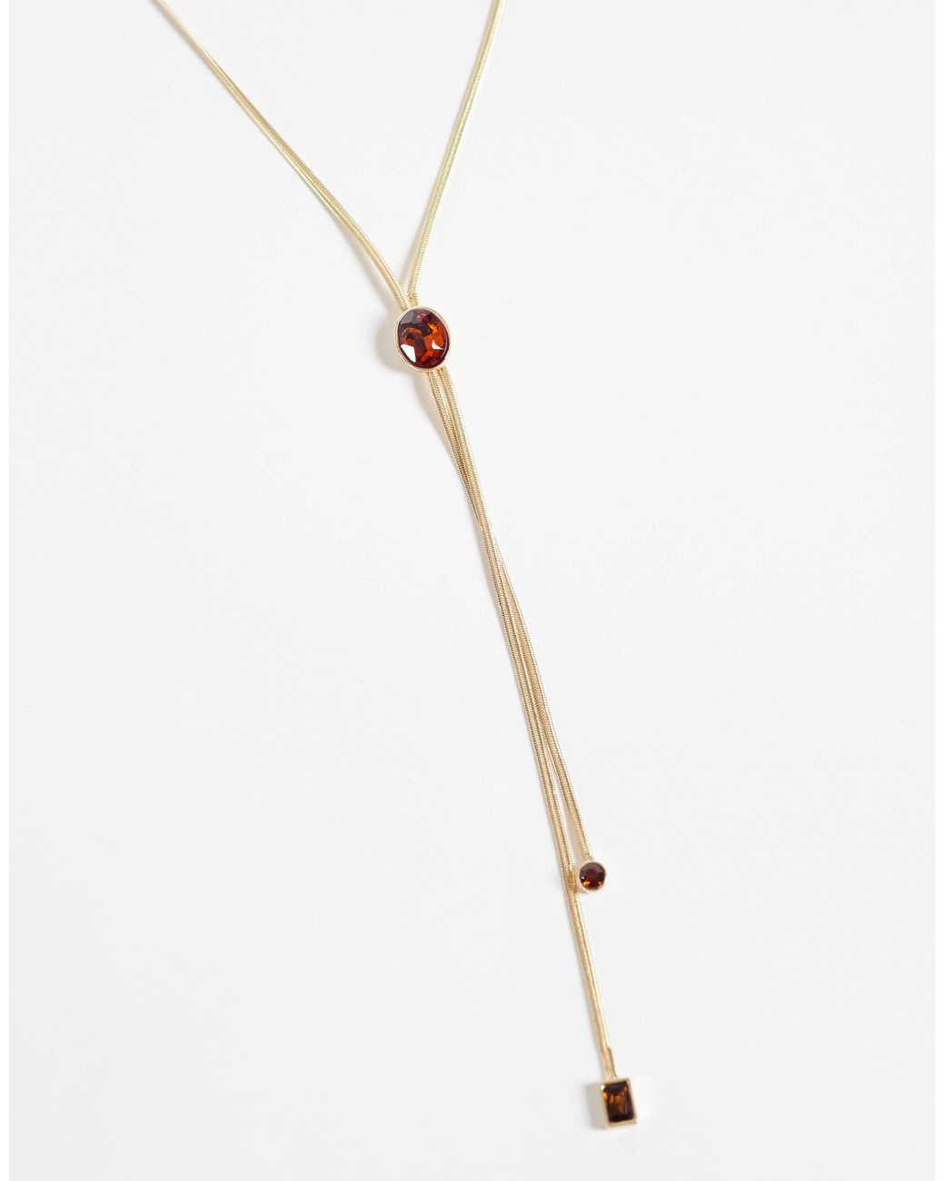 Collier superposé Mango en coloris White