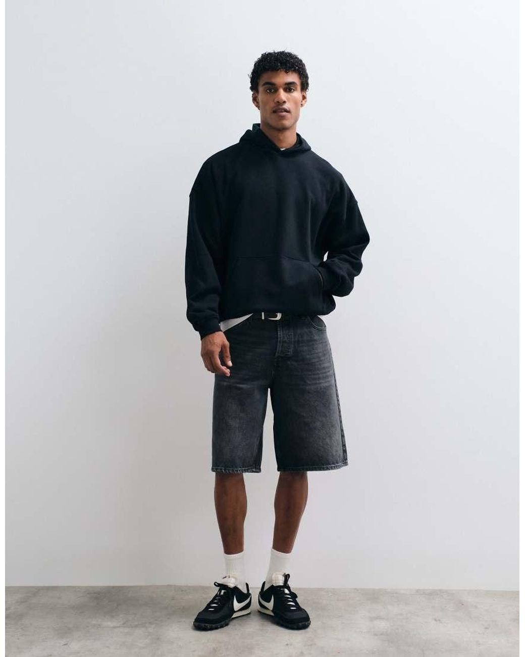 ASOS Blue Essentials Extreme Oversized Hoodie for men