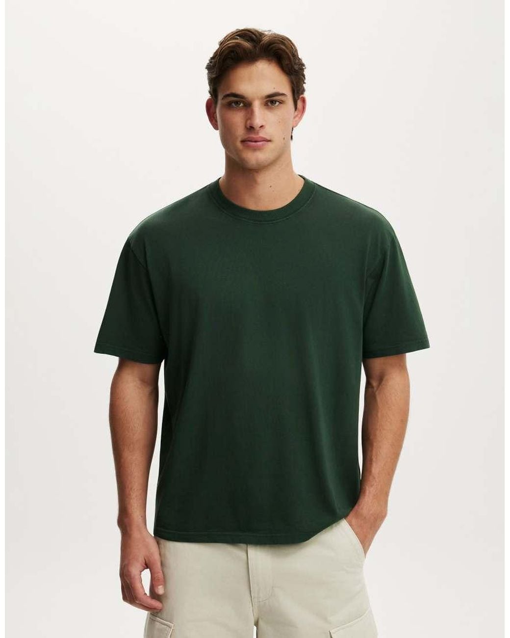 Cotton On Green Everyday Fit T-Shirt for men