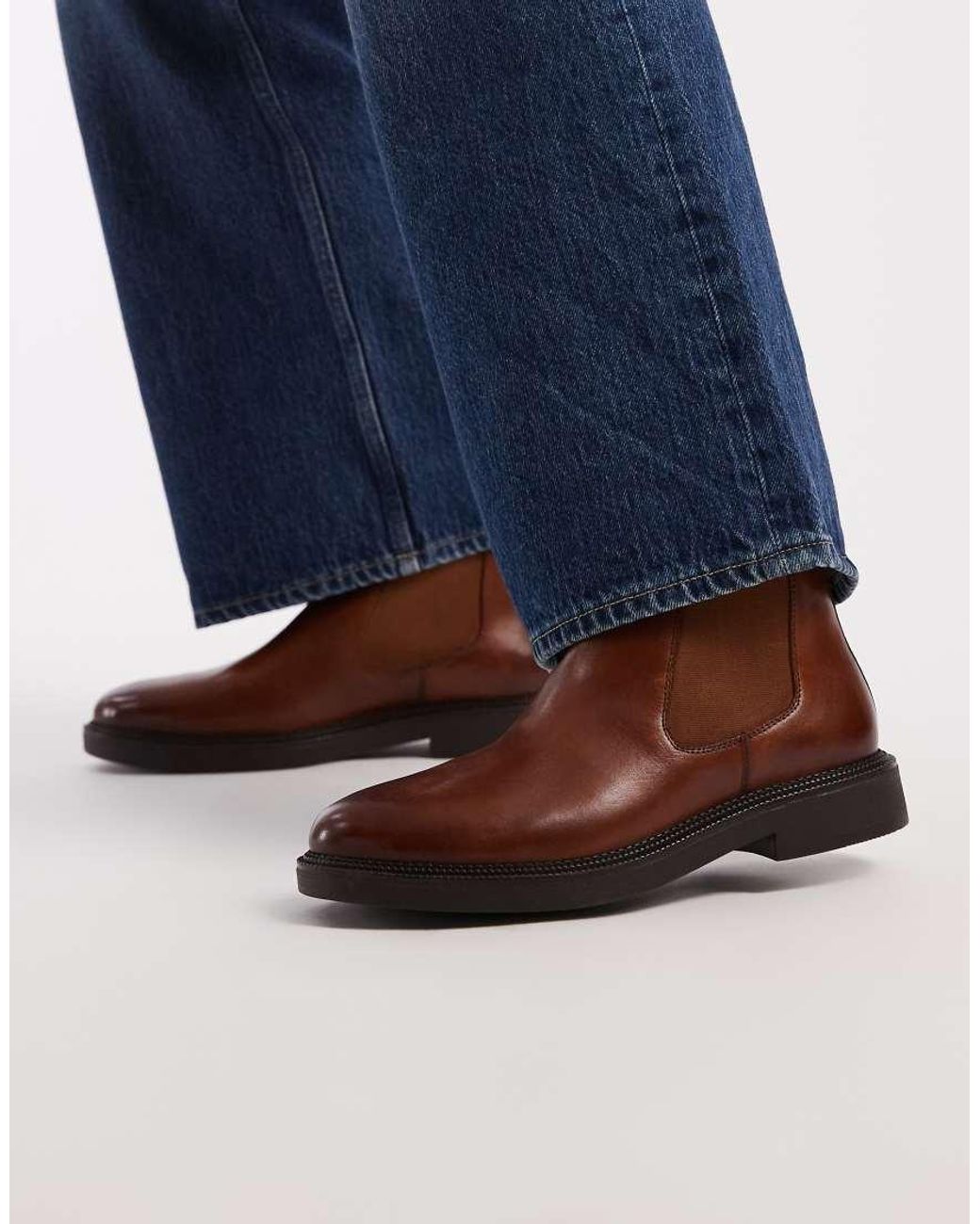 ASOS Blue Chelsea Boot for men