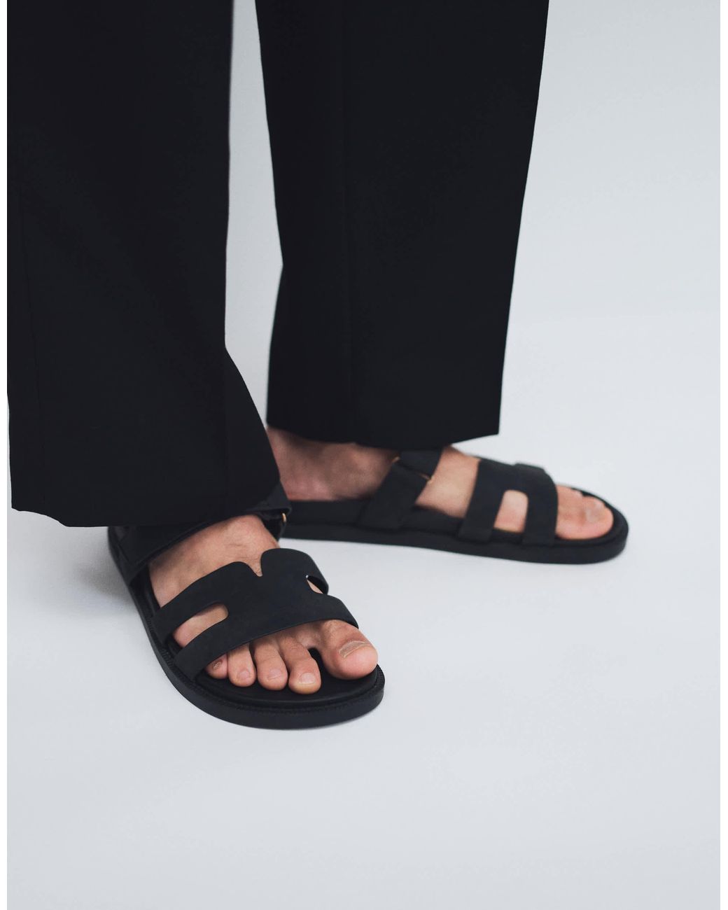 SEQWL Brown Sandals With Straps for men