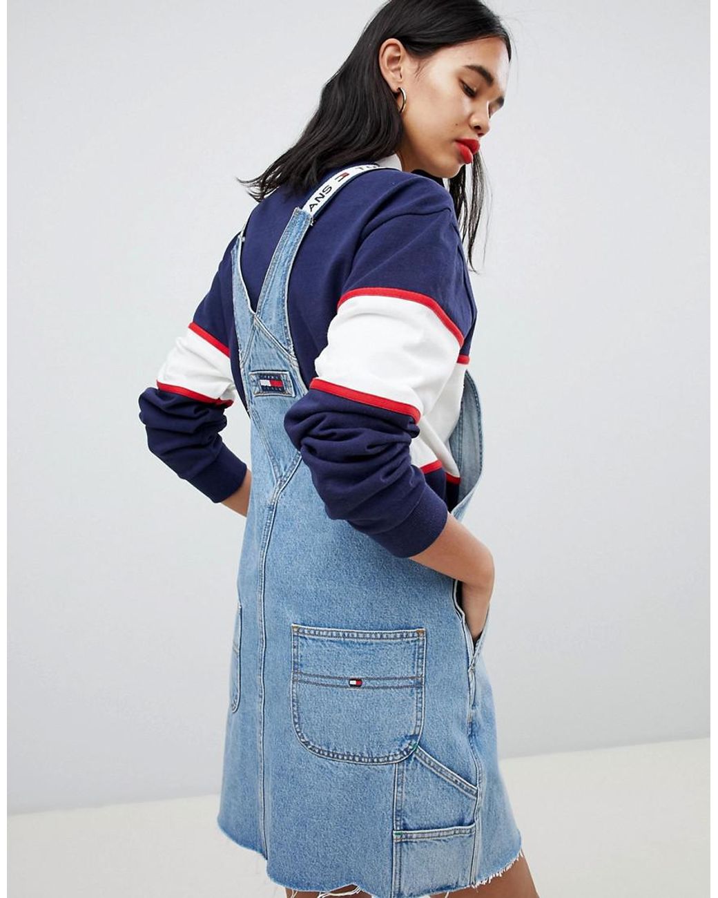 Tommy Hilfiger Tommy Jean 90s Capsule 5.0 Denim Overall Dress in Blue |  Lyst Australia
