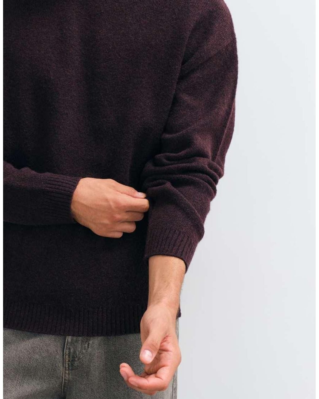 JJ Rebel Black Crew Neck Sweater for men