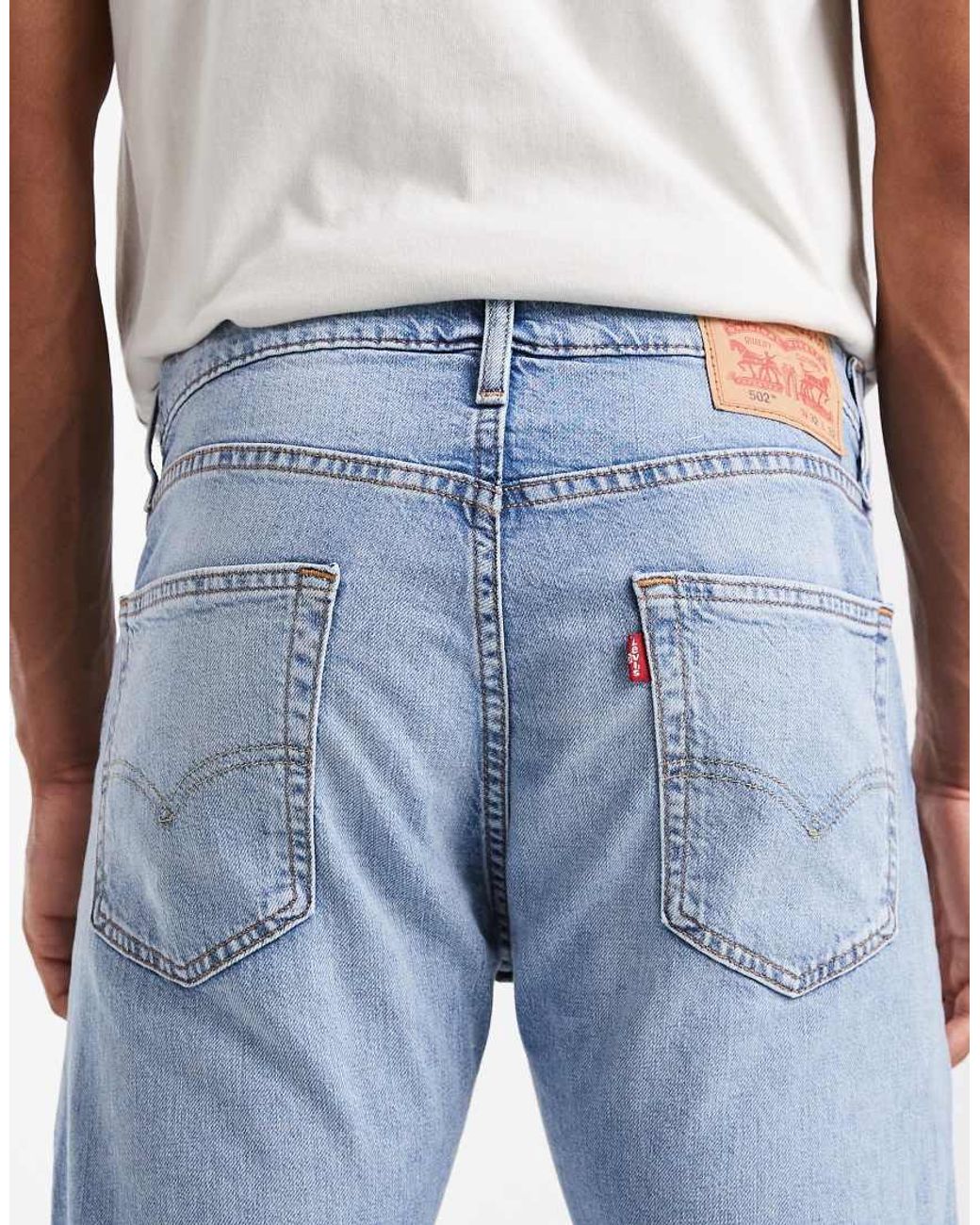 Levi's Blue 502 Tapered Jeans for men