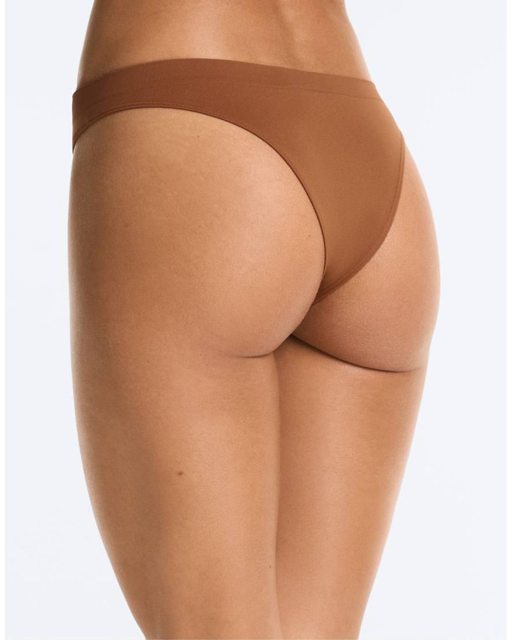 Oysho White 5 Polyamide-blend Seamless Brazilian Briefs