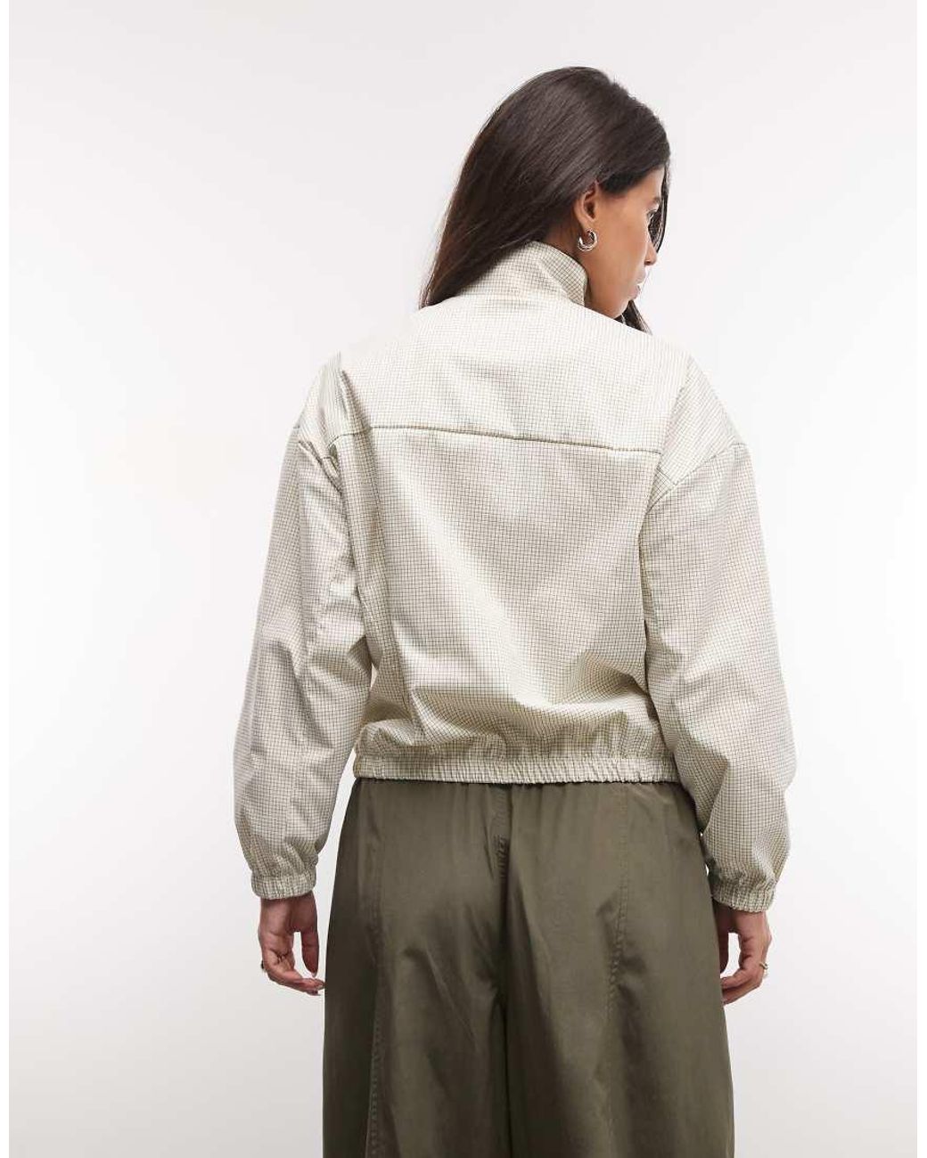 Liquor N Poker Natural Funnel Neck Zip Through Jacket