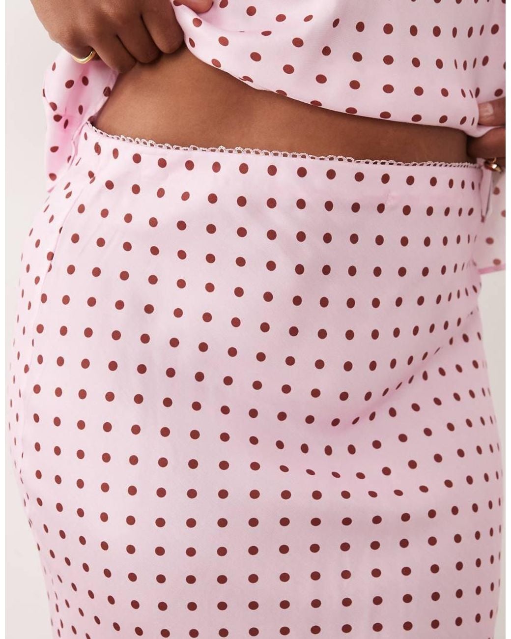 Nobody's Child Pink Elasticated Waist Mid Rise Midi Skirt Co-Ord