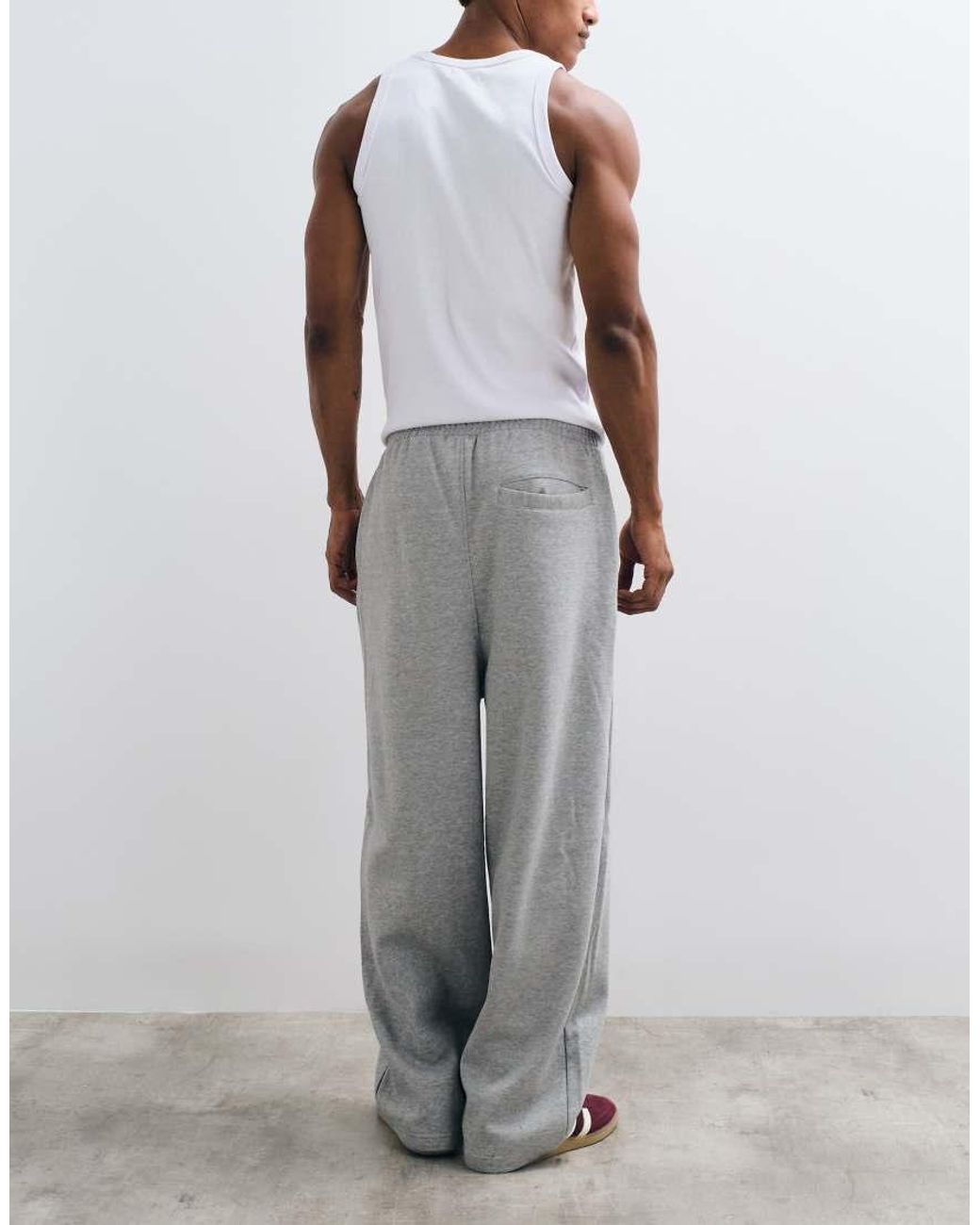 ASOS White Oversized Balloon Sweatpants for men