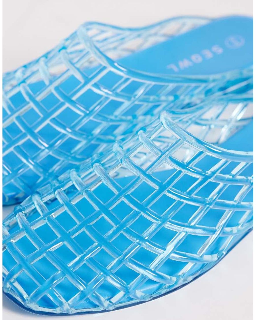 SEQWL Blue Jelly Cage Mule