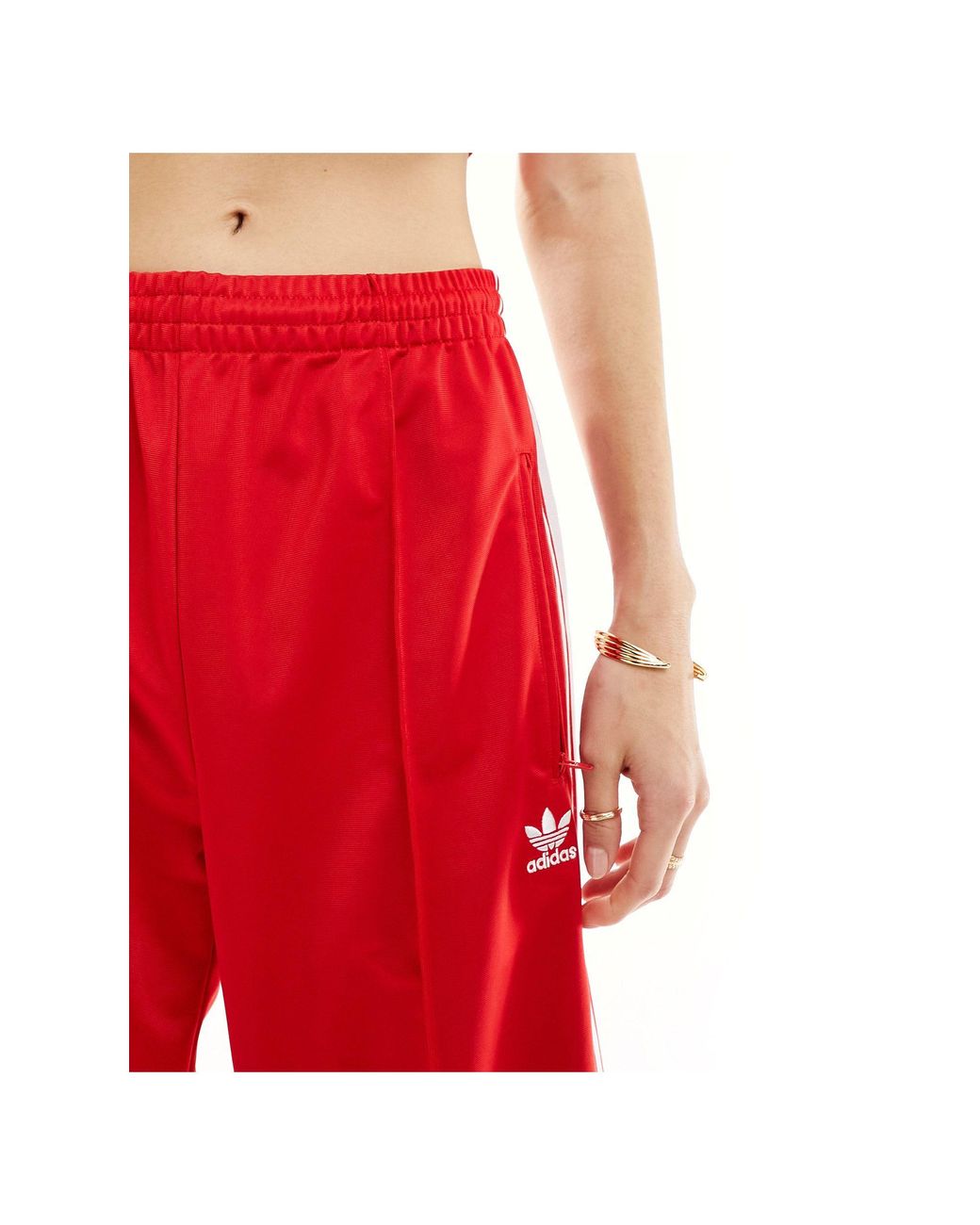 adidas Originals Firebird Track Pants in Red