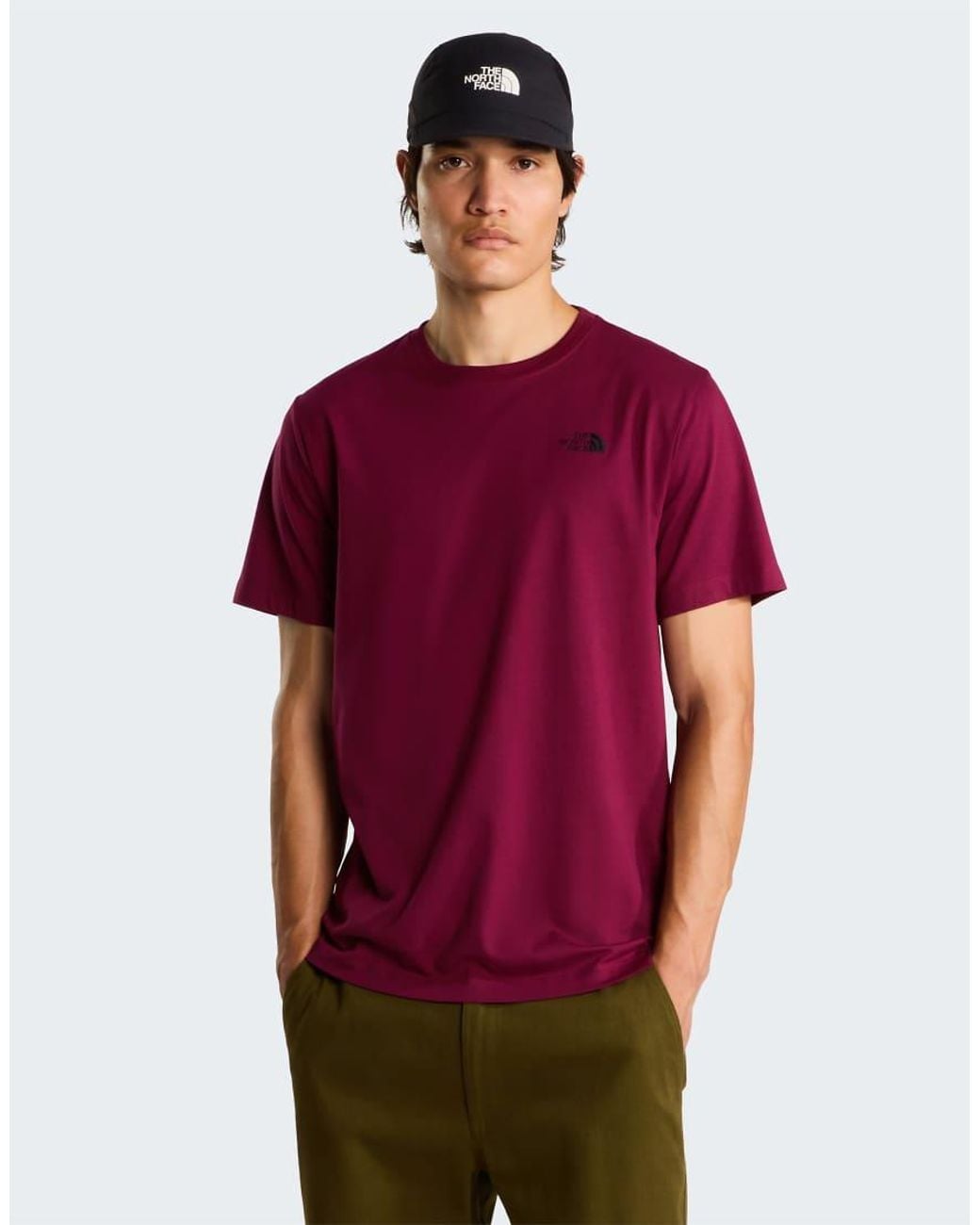 The North Face Red Evolution Simple Dome Regular T-Shirt for men