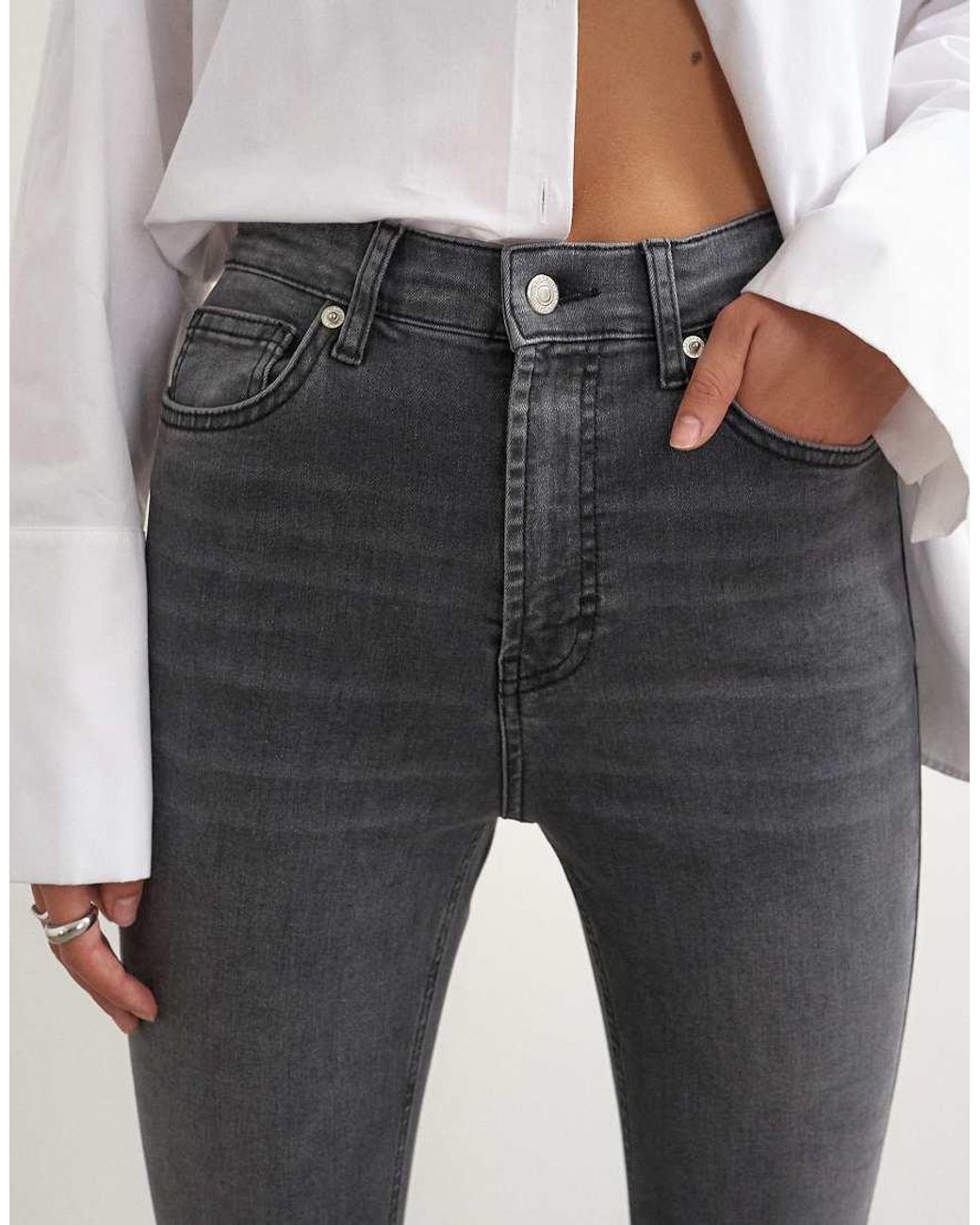 TOPSHOP White Jamie High Rise Skinny Jean