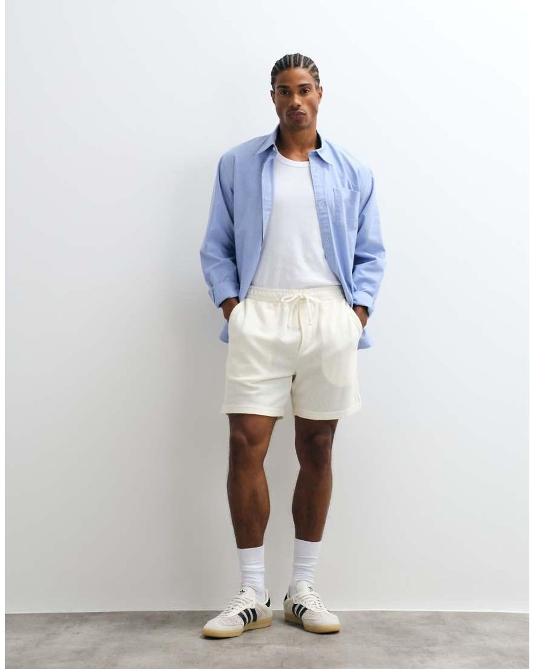 Polo Ralph Lauren Blue Oversized Fit Shorts for men