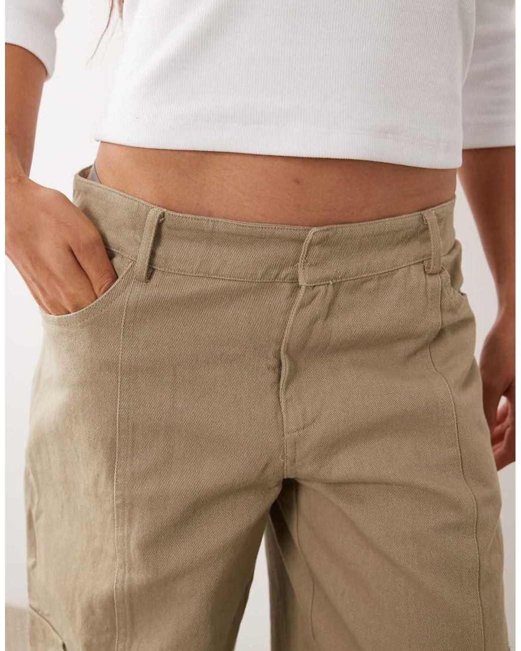 Mango Natural Teen Cargo Trouser