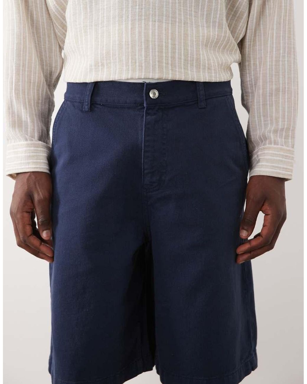 ASOS Natural Longer Length Jort for men