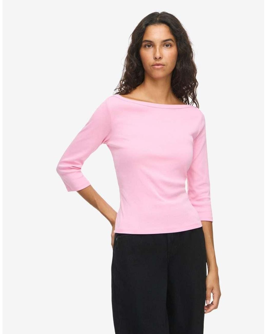 Noisy May Pink 3/4 Sleeved Blouse