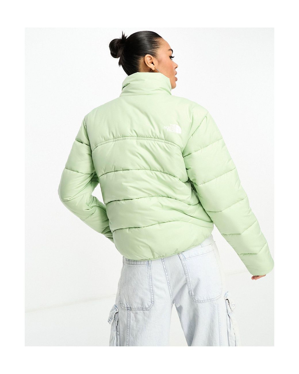 Mint green north shop face women's jacket
