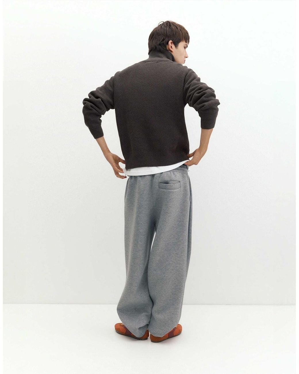 Pull à demi-zip Pull&Bear pour homme en coloris Gray