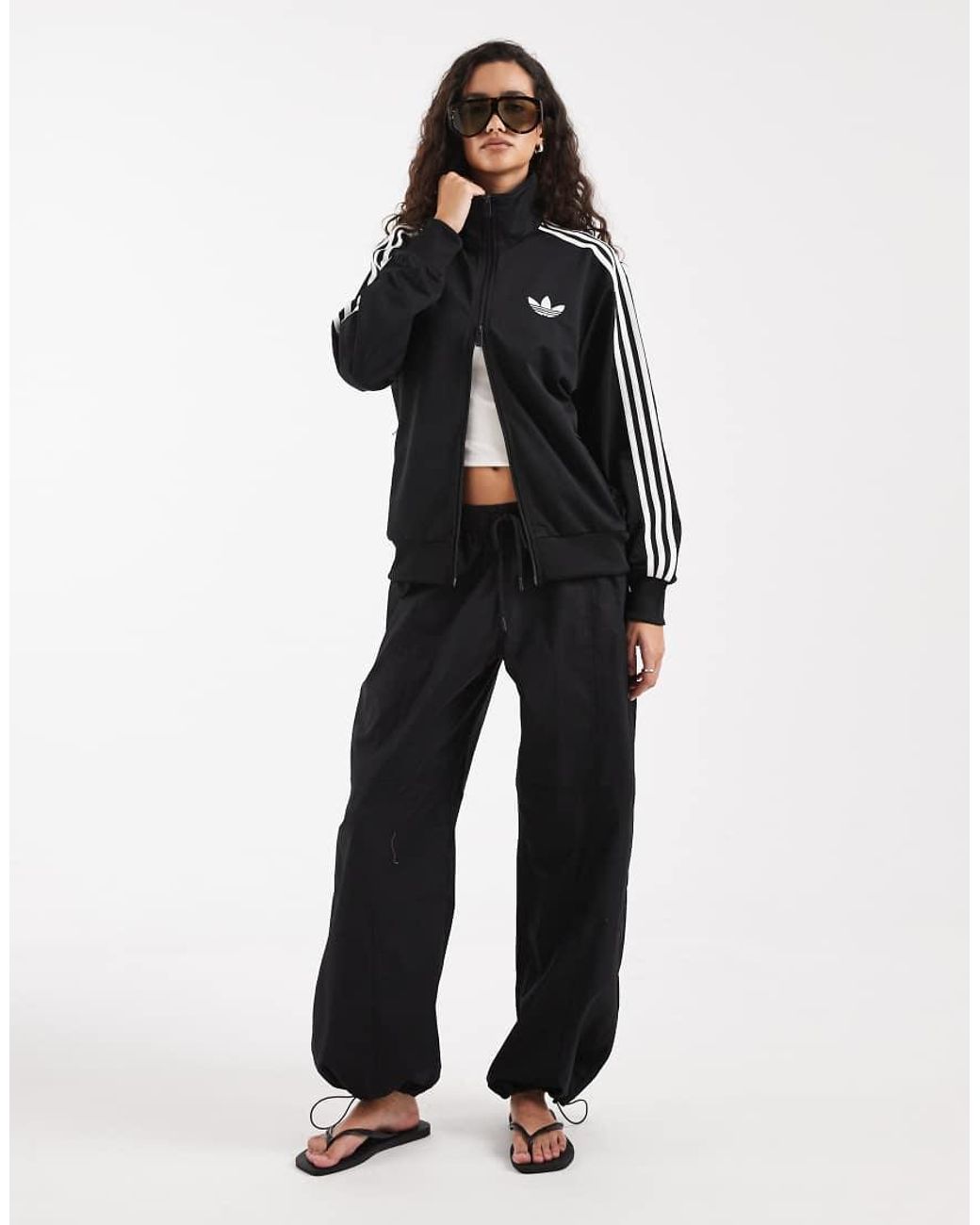 Adidas Originals Black Firebird Track Top Loose