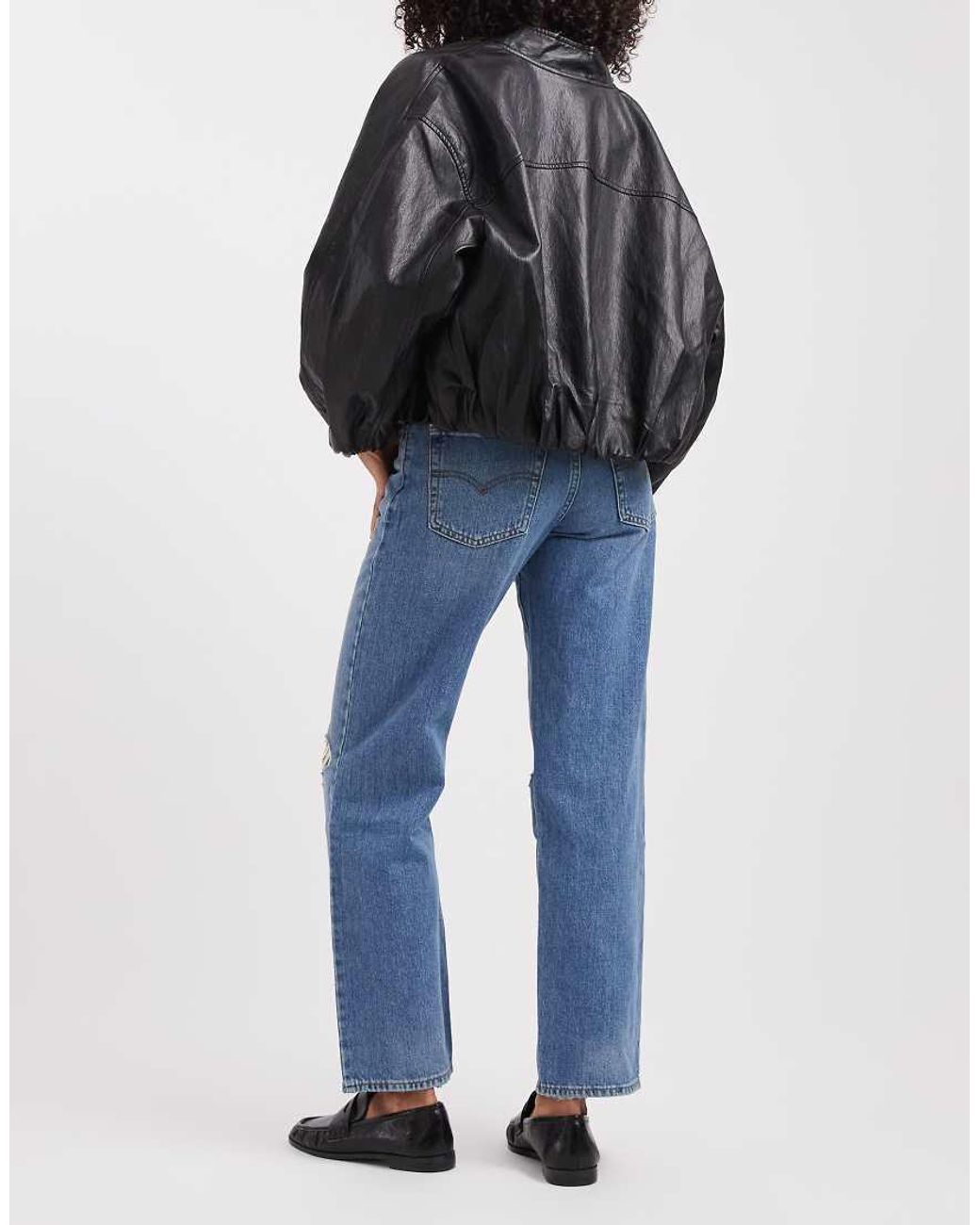 Levi's '94 Baggy Jeans Van Denim Met Gescheurde Knie in het Blue