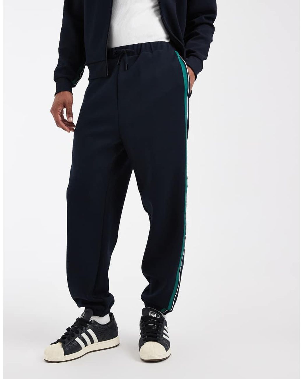 Fred Perry Blue Stripe Tape Co-Ord Track Pant for men