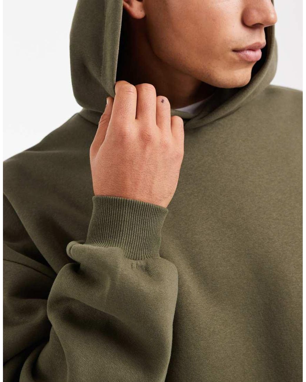 ASOS Green Essentials Extreme Oversized Hoodie for men