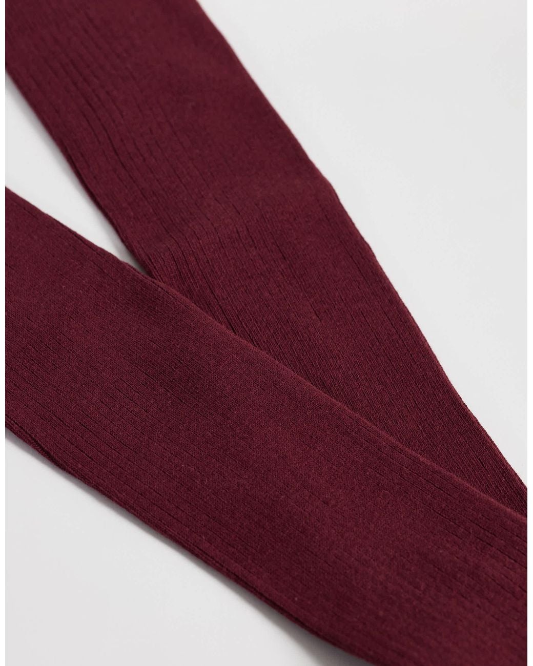 SUI AVA Red Overknee Socks