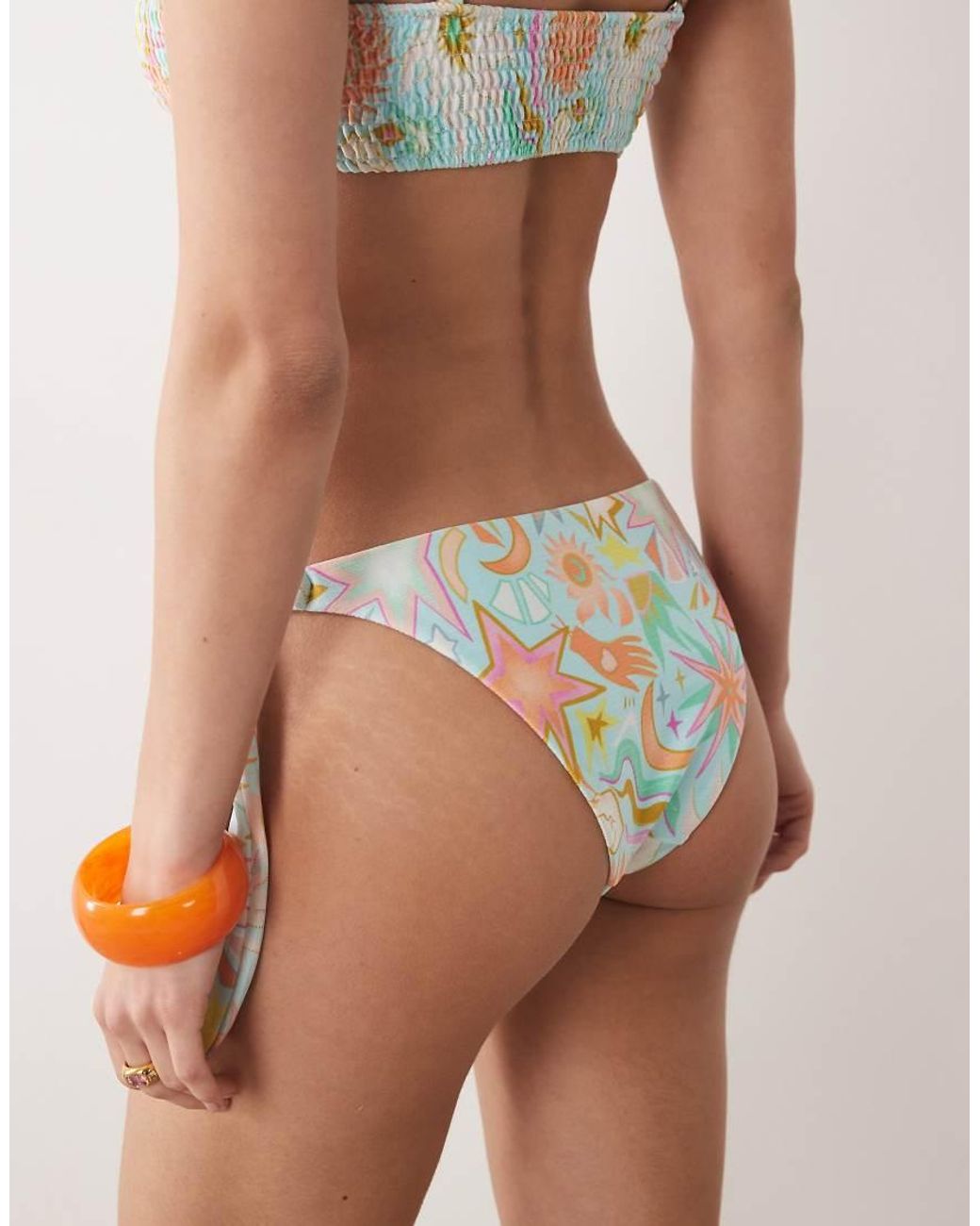 Never Fully Dressed Blue Side Bikini Bottom Co-ord