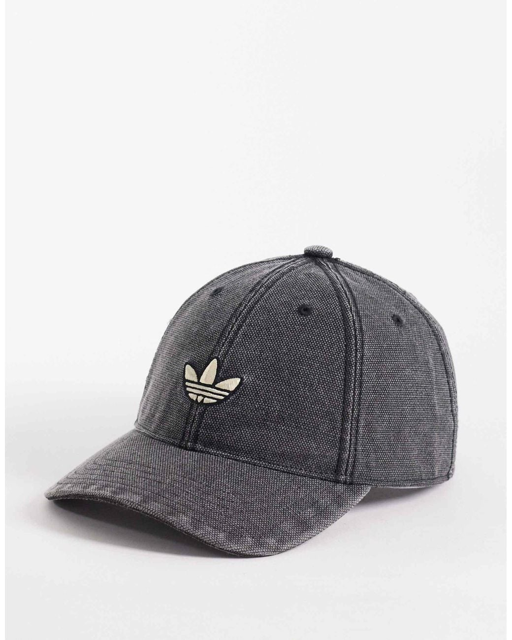 adidas Originals Italian Dye Strapback Cap in Black | Lyst