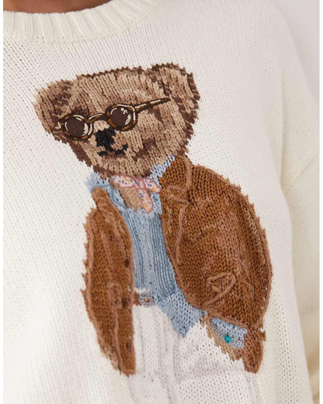 Polo Ralph Lauren Natural Bear Cotton Jumper