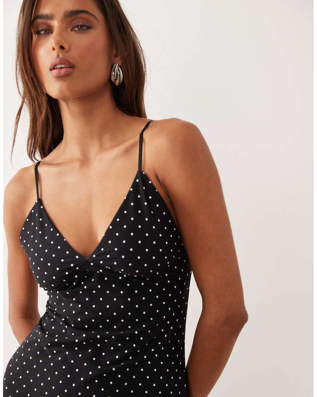 GOOD AMERICAN Black Sculpting Cami Mini Dress