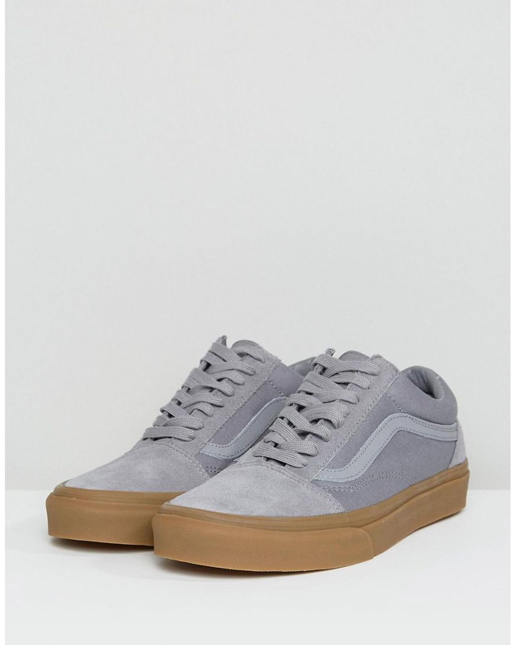 Vans Old Skool Sneakers With Gum Sole In Grey Va38g1po9 in Grey for Men |  Lyst Australia