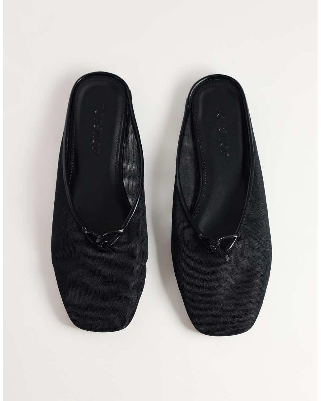 TOPSHOP White Blythe Knotted Flat Mule