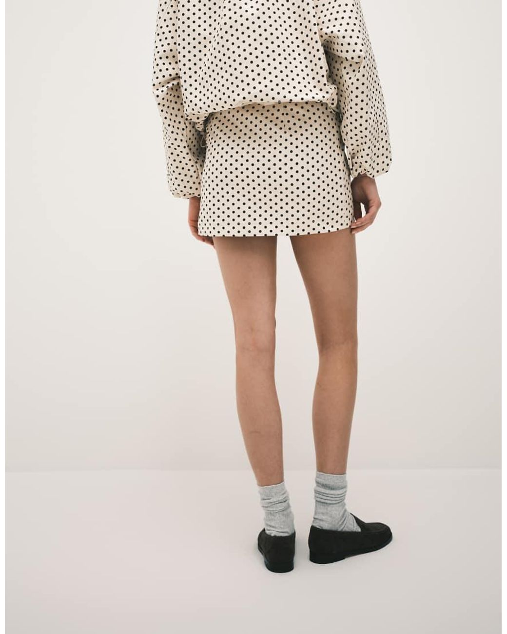 Kaiia Natural Exclusive Technical Pelmet Mini Skirt Co-Ord