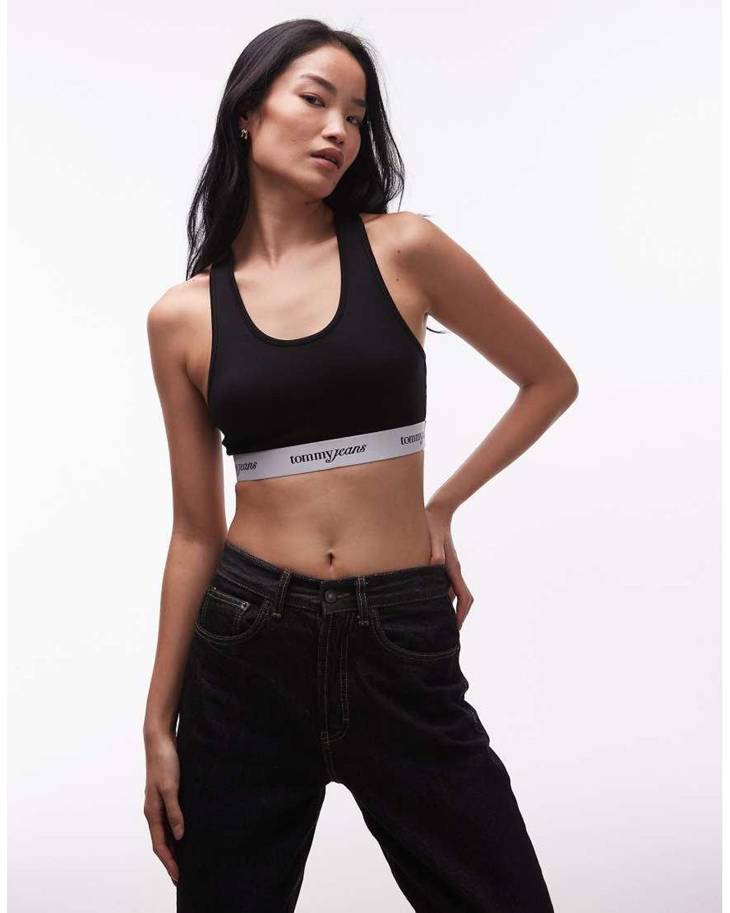 Tommy Hilfiger Black Logo Tape Bralette