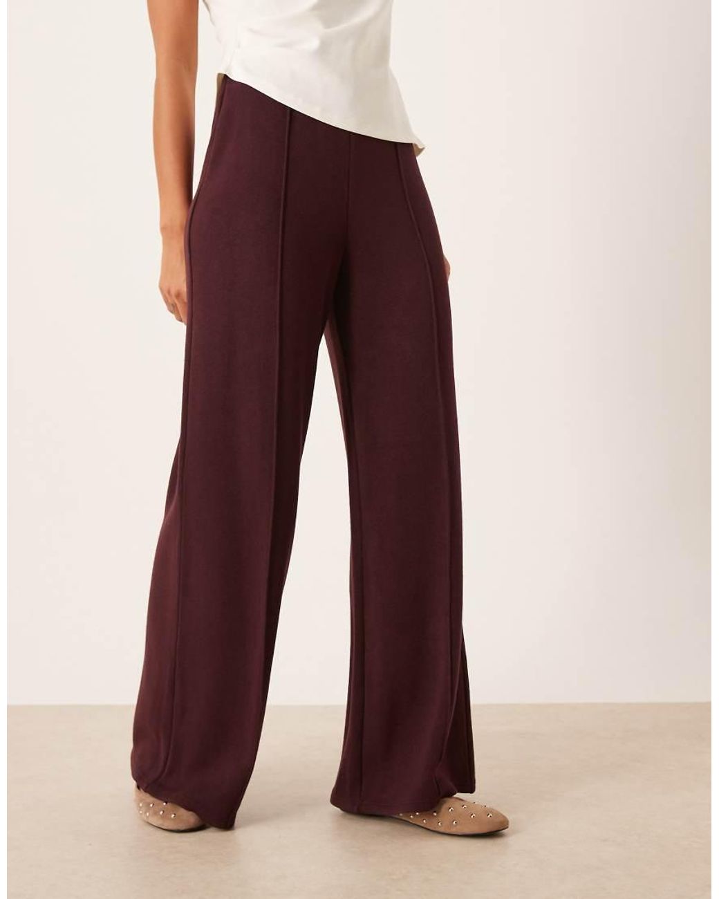 Mango Multicolor Seam Front Knitted Trouser