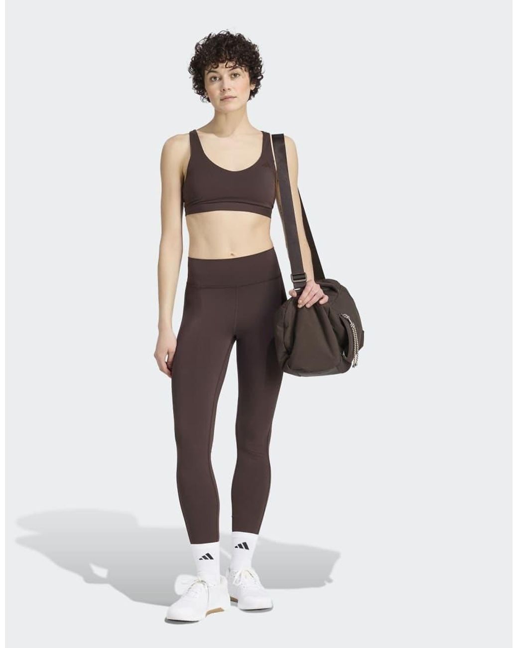 Adidas Originals Brown All Me Essentials Full-Length Leggings