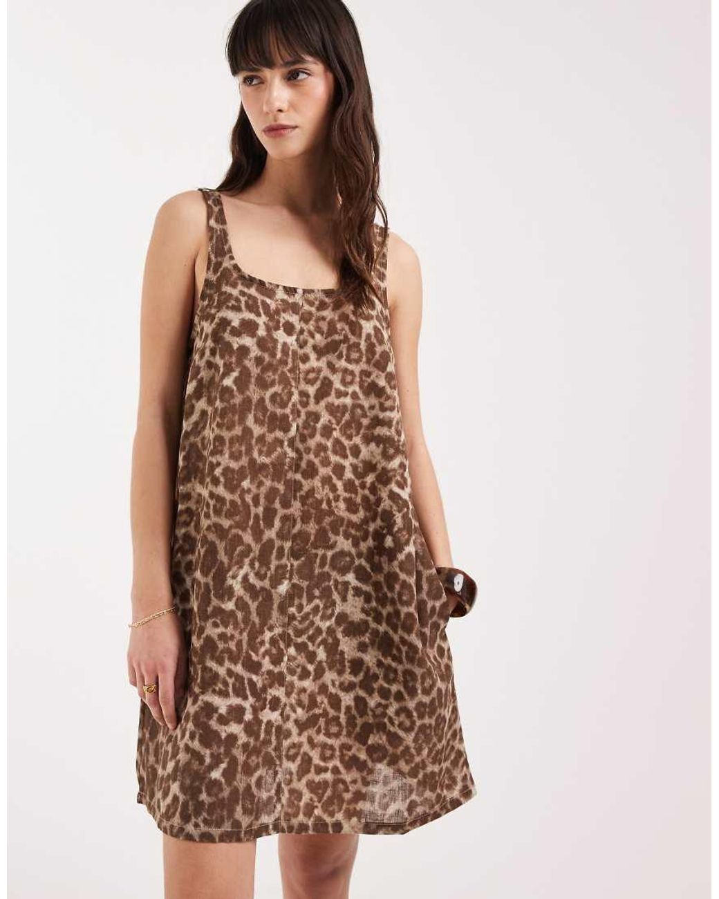 JJXX Natural Leopard Mini Dress