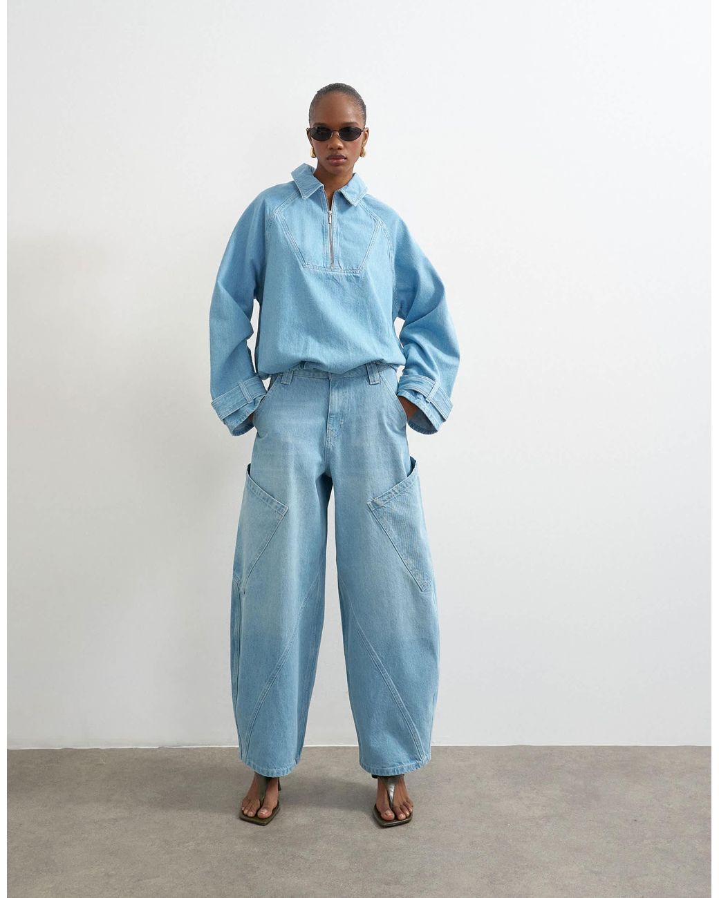 TOPSHOP Blue – blouson-jeansjacke