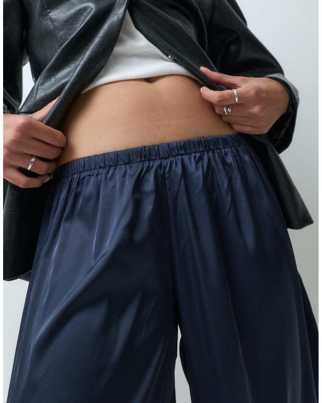 Motel Blue Hestama Satin Baloon Trouser