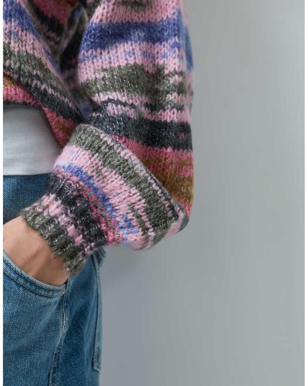 JJXX Blue Spacedye Knitted Jumper