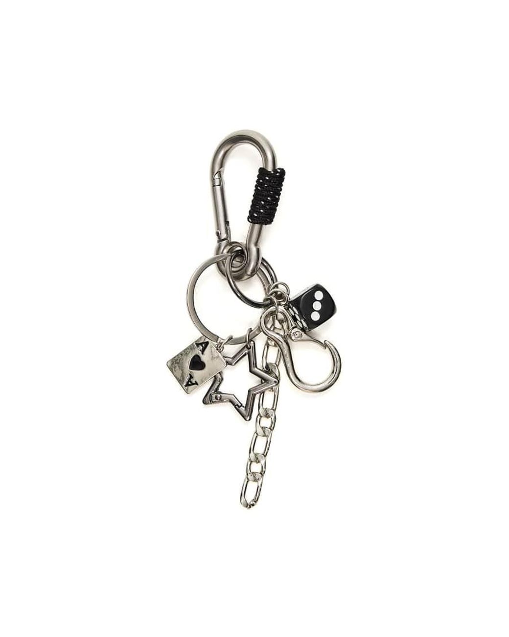 Bershka White Dice Keyring for men