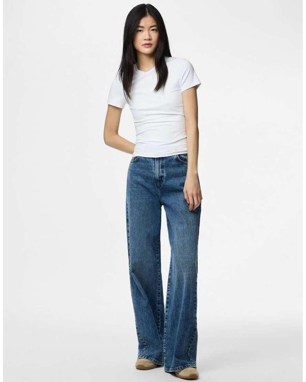 Pieces White T-Shirt