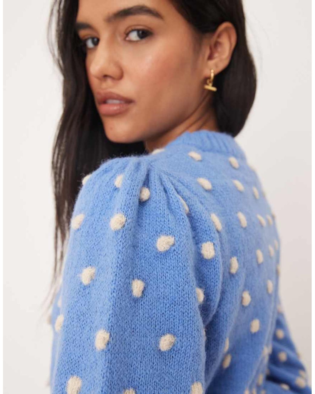 Jdy Blue Relaxed Fit Knitted Jumper