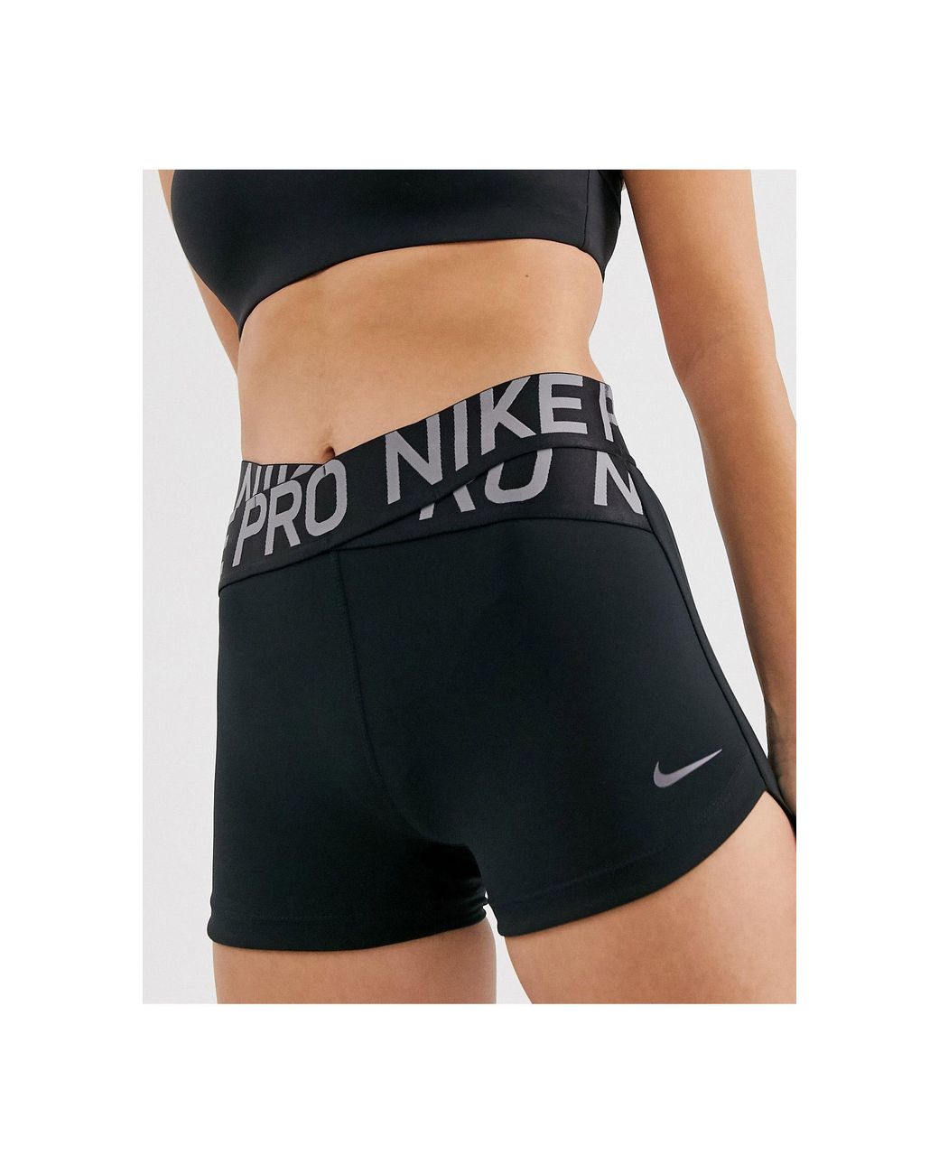 Nike Nike Pro Training Crossover Shorts in Black | Lyst