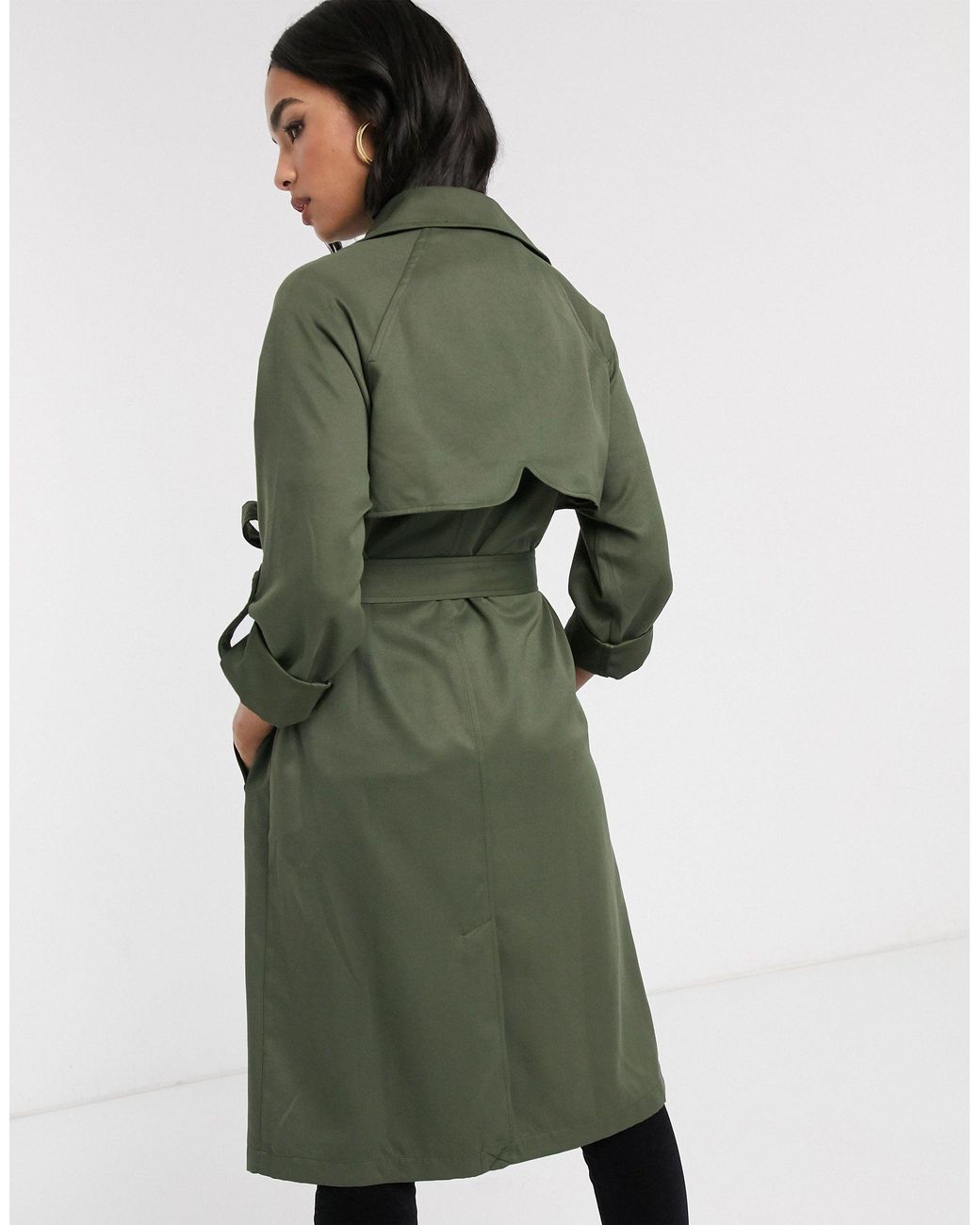 Stradivarius shop green coat