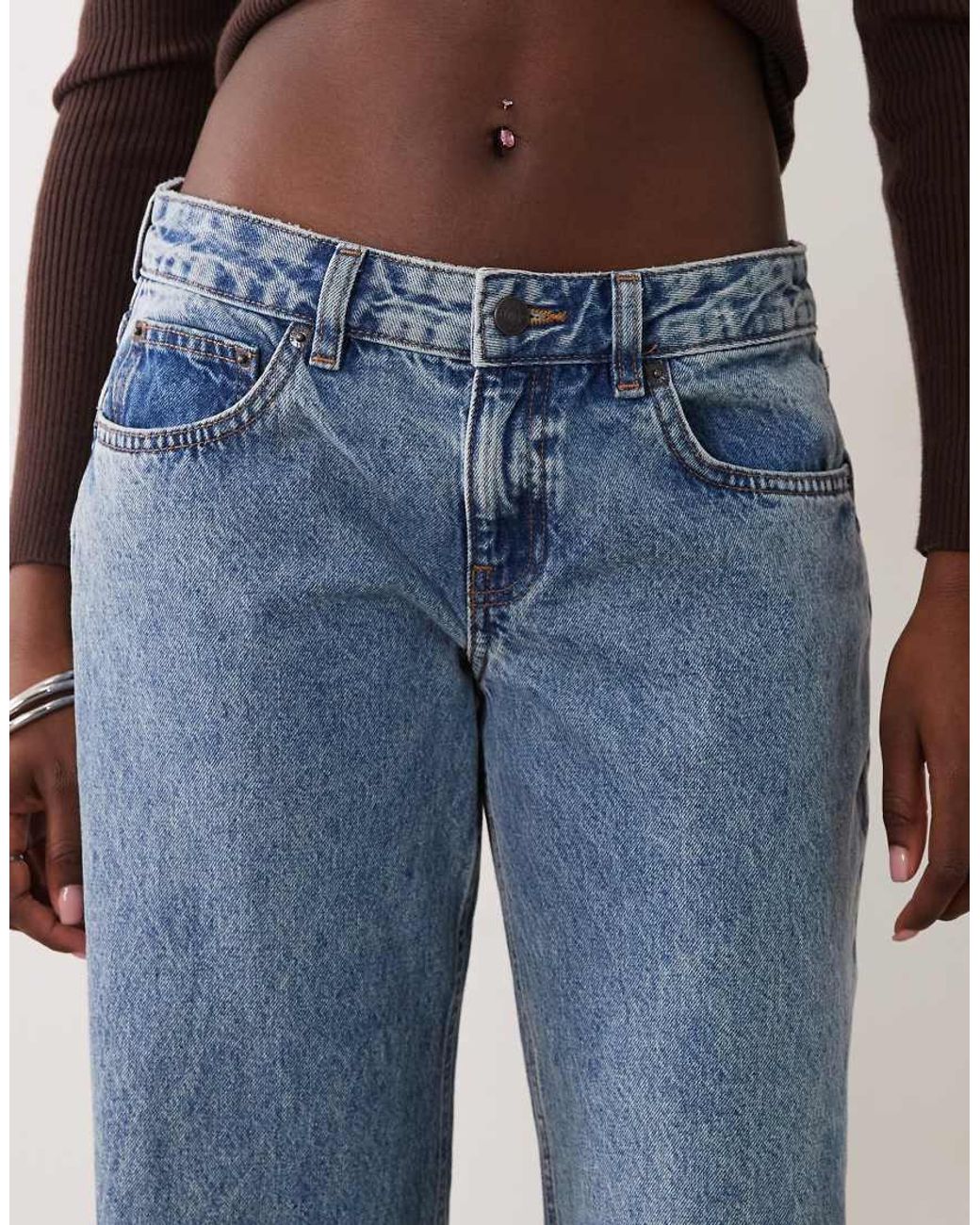 Motel Blue Slouchy Flare Jean Stone